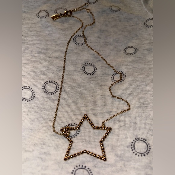 Coach Gold Star Pendant Necklace - Picture 1 of 4